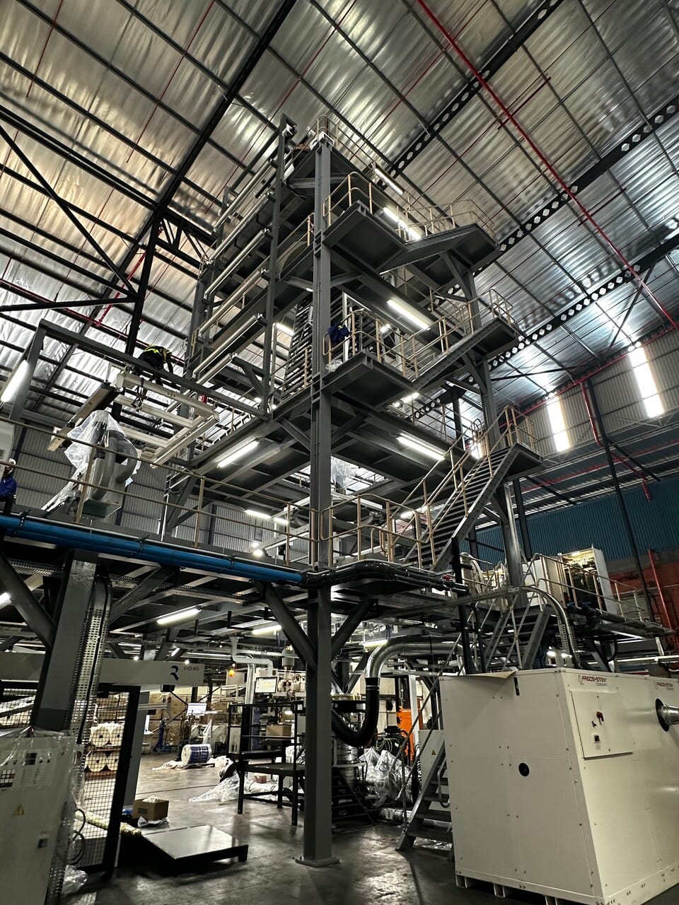 CSI multi-level steel platform install